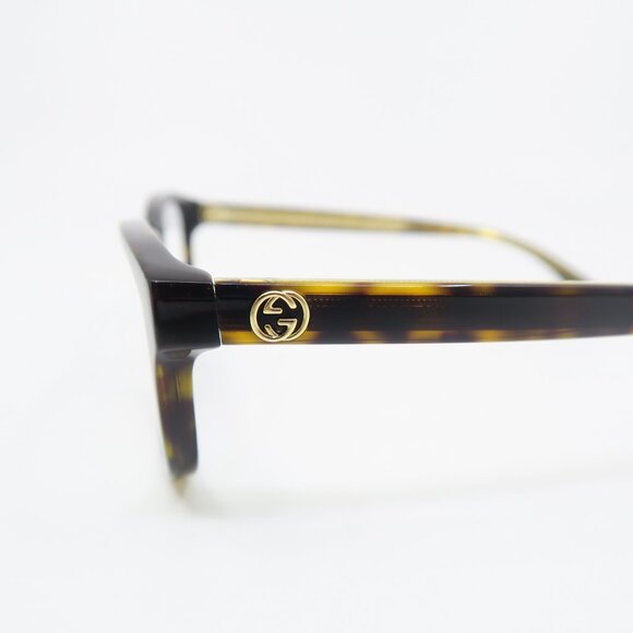 Gucci GG0315O 002 54. Brown Tortoise Shell, Rectangular, New Women Eyeglasses. - Picture 3 of 7
